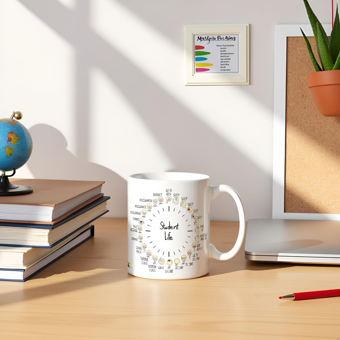Kruzroyal Student Life Funny Novelty Great Gift Idea Coffee Tea Mug | Gift for University, College Student, Fresher | Novelty Coffee Cup, Uni Humour, Son, Daughter Present, 11oz