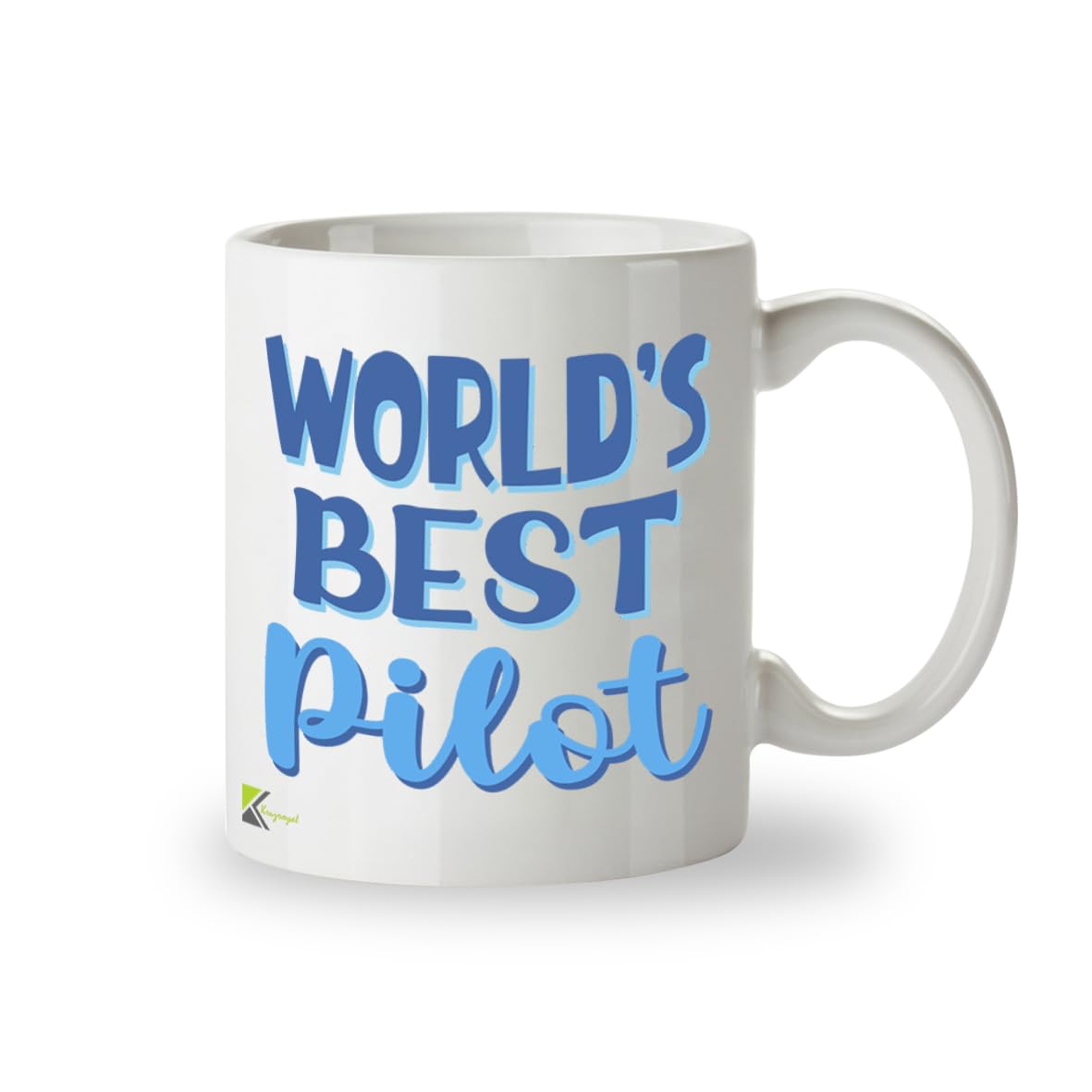 Kruzroyal DZ885 World's Best Pilot Mug 11oz - White Ceramic Cup for Captain, Aviator - Ideal Birthday, Graduation, Retirement Present