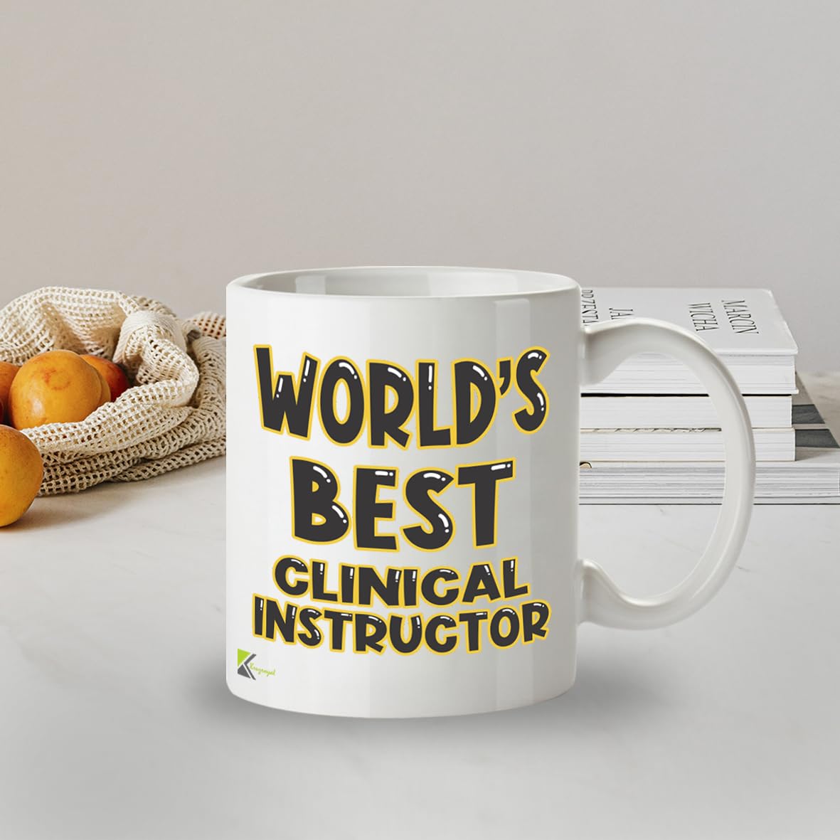 Kruzroyal DZ822 World's Best Clinical Instructor Mug 11oz - White Ceramic Coffee & Tea Cup for Nursing Preceptor, Mentor - Thank You Appreciation Present