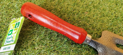 GARDEN HAND FORK WITH WOOD HANDLE