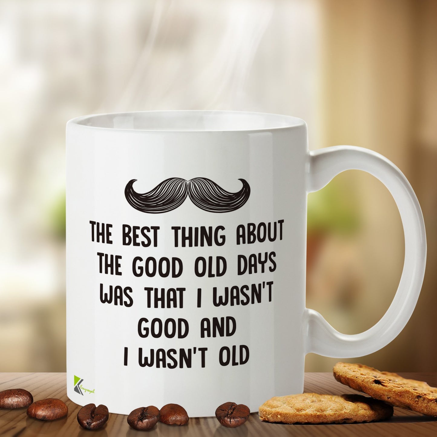 Kruzroyal DZ456 The Best Thing About The Good Old Days was That i Wasn't Good and i Wasn't Old Funny Novelty Great Gift Idea Coffee Tea Mug