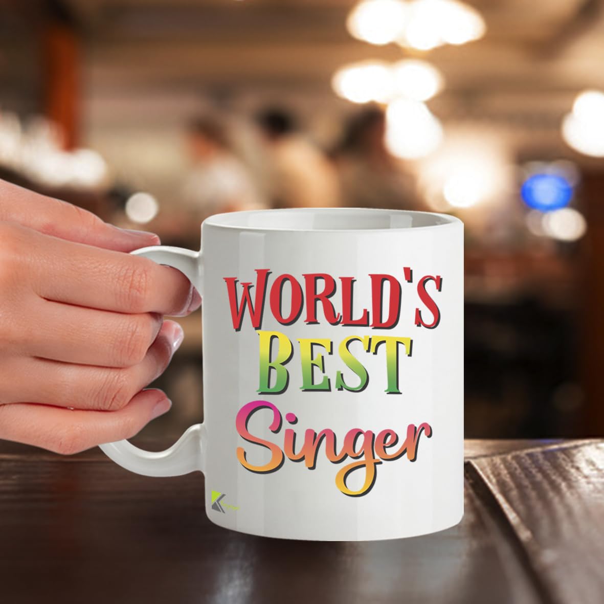 Kruzroyal DZ888 World's Best Singer 11OZ Tea/Coffee Mug Cup - Unique Coffee Cup and Gift Ideas, Singer's Mug