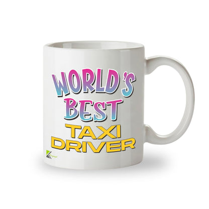 Kruzroyal DZ893 World's Best Taxi Driver 11OZ Tea/Coffee Mug Cup - Unique Coffee Cup and Gift Ideas, Taxi Driver's Mug