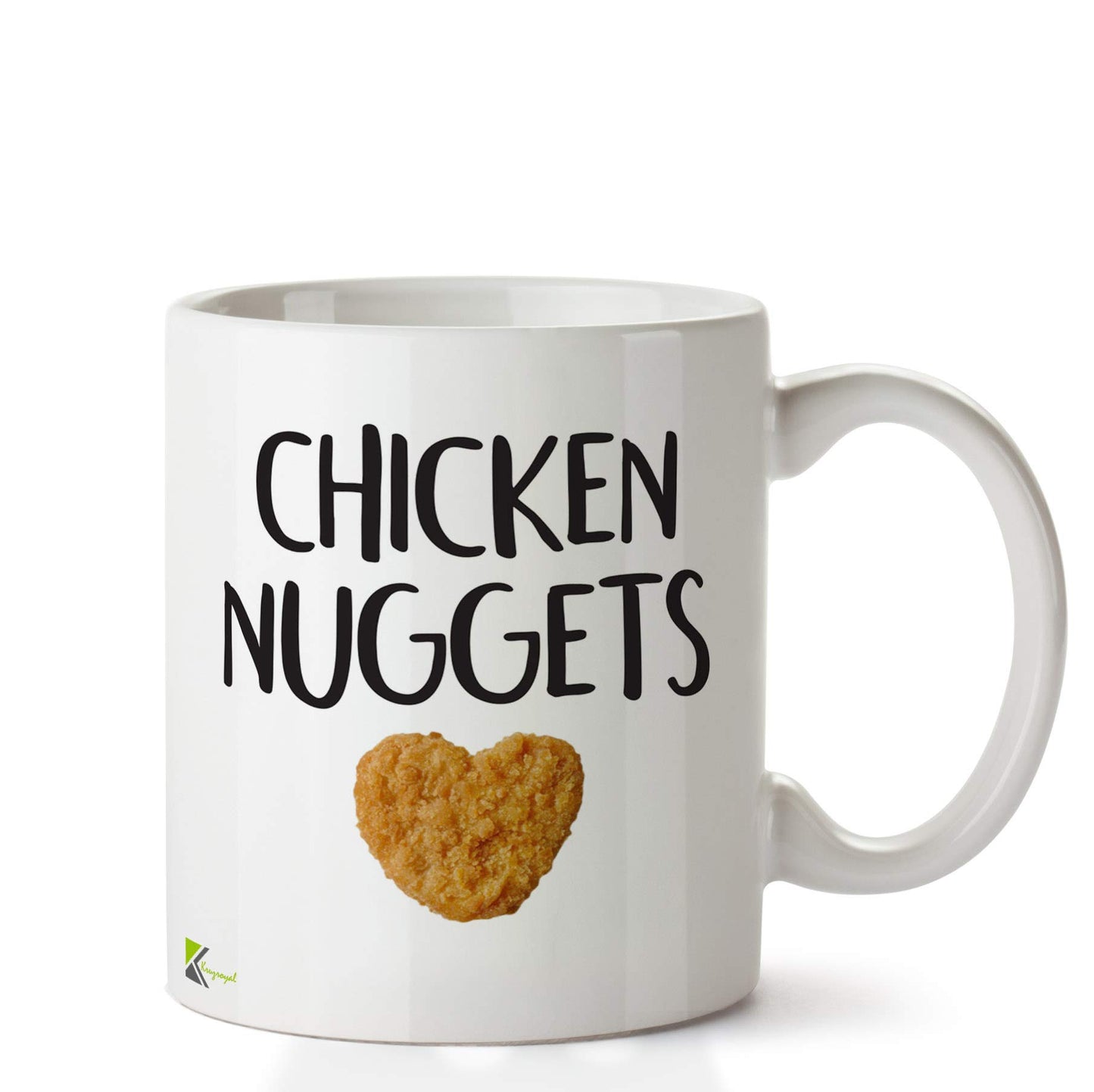 Kruzroyal DZ650 Chicken Nuggets Funny Novelty Great Gift Idea Coffee Tea Ceramic Mug
