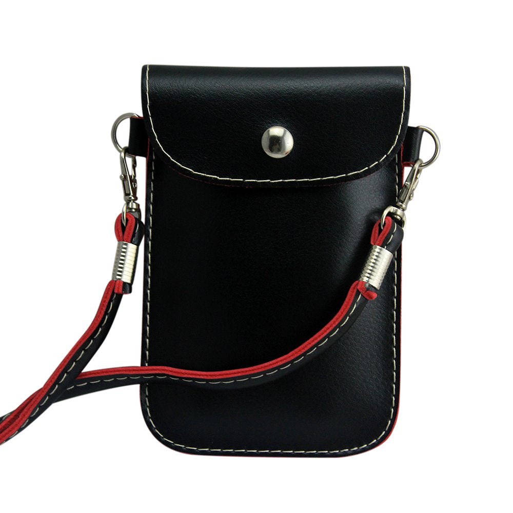 Leather PU Universal Mobile Phone Bag Case Cover Pouch With Shoulder Bag Strap Ladies Girls For Apple iPhone 3 3GS 4 4S 5 5S 5C. Samsung Galaxy S2 S3, Blackberry