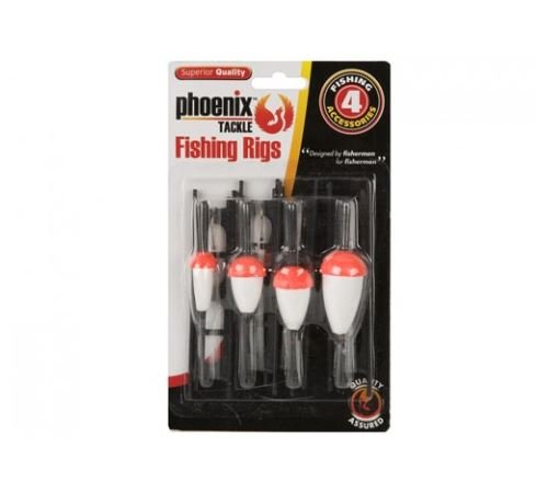 Pack of 4 Pole Fishing Rigs 4M of 7lb Line Attached with Hook