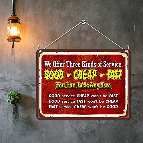 Kruzroyal MP423 We offer three kinds of service : Good - Cheap - Fast Funny Novelty Retro Vintage Metal Wall Sign Plaque 20cm x 15cm