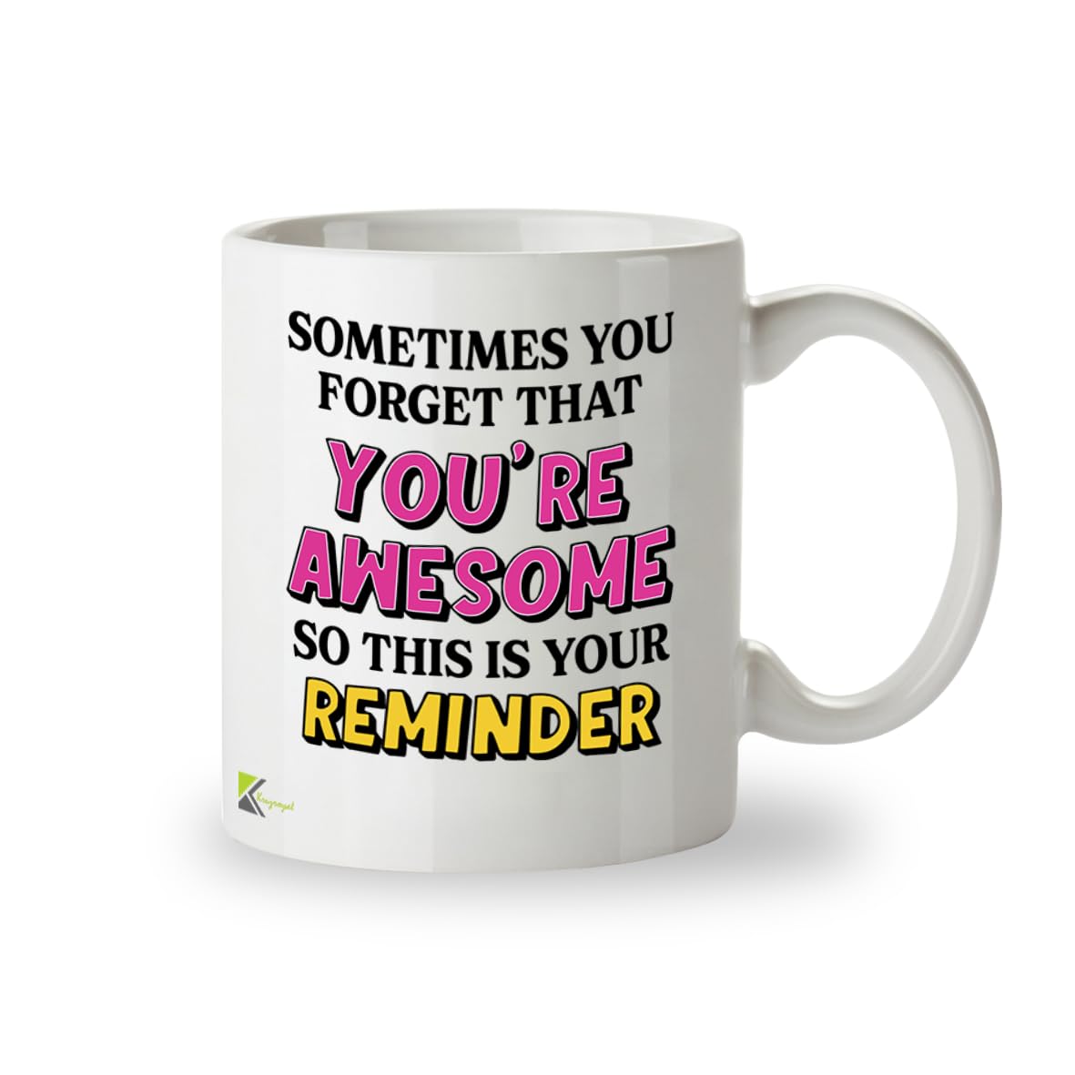 Kruzroyal You are Awesome Coffee Mug - Inspirational Gift for Women, Best Friend, Sister - Motivational 11oz Ceramic Cup - Thinking of You, Birthday, Encouragement Present