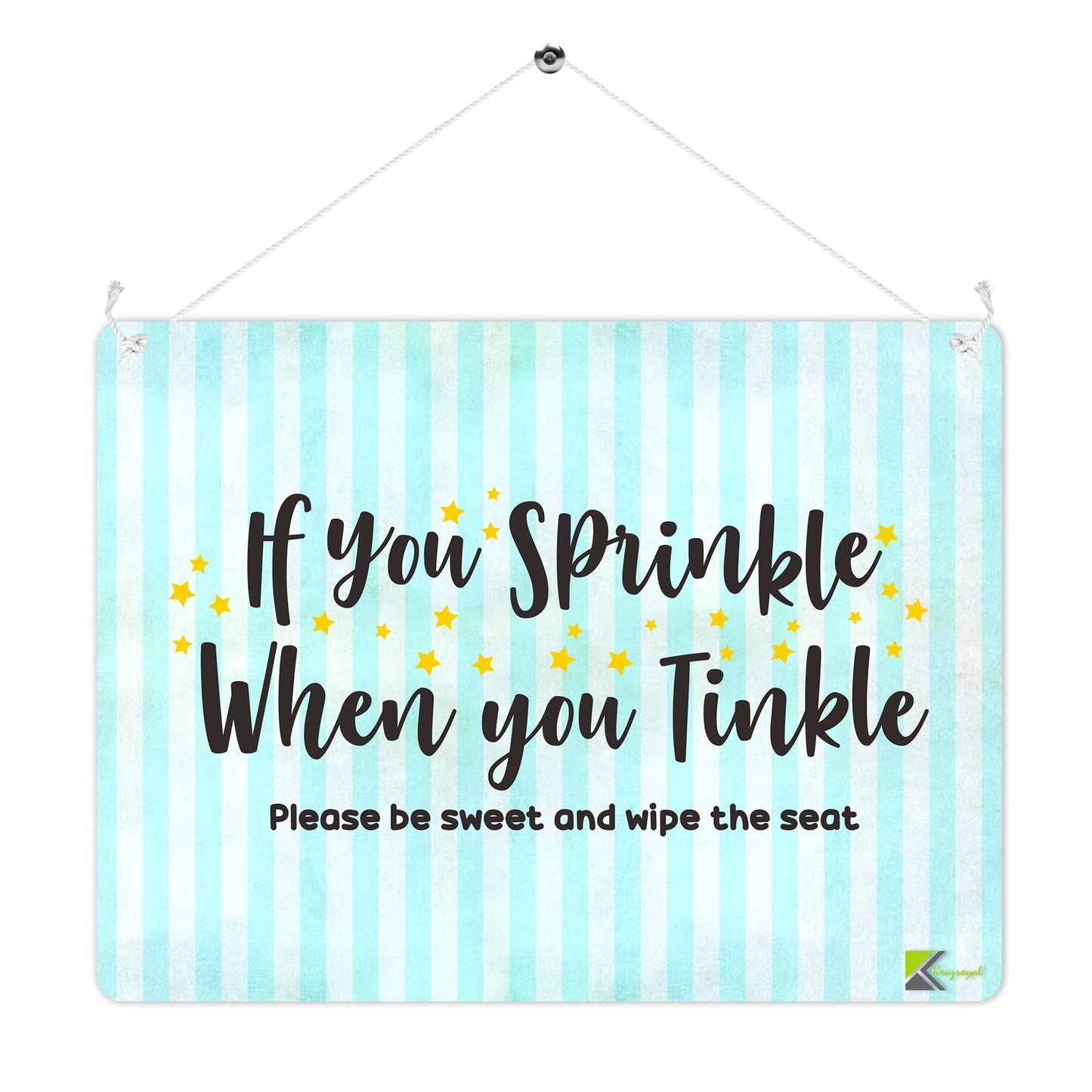 MP238 If you sprinkle when you tinkle - Toilet rules Funny Novelty Retro Vintage Metal Wall Sign Plaque 20cm x 15cm