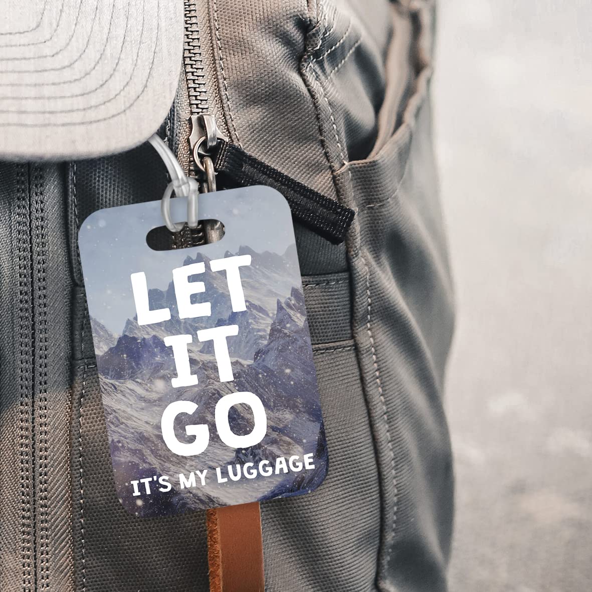 LT207 Let It Go, It's My Luggage Novelty Funny Unique Designer Gift Glossy Plastic Suitcase Luggage Tag