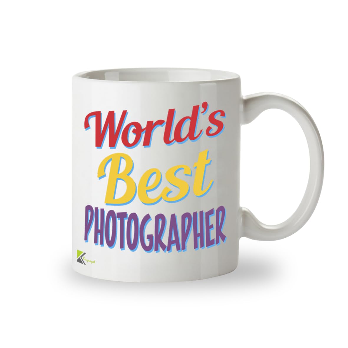 Kruzroyal DZ868 World's Best Photographer Mug 11oz - White Ceramic Cup for Cameraman, Shutterbug - Ideal Birthday, Thank You, Leaving Present