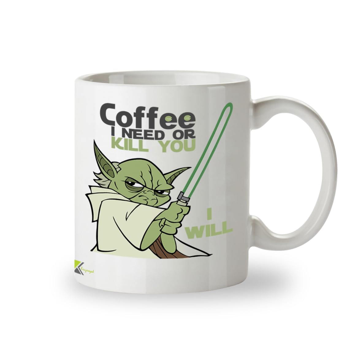 Kruzroyal Coffee I Need Funny Mug or Kill You I Will Sci-Fi Parody Novelty Cup, Gag Gift for Men, Dad