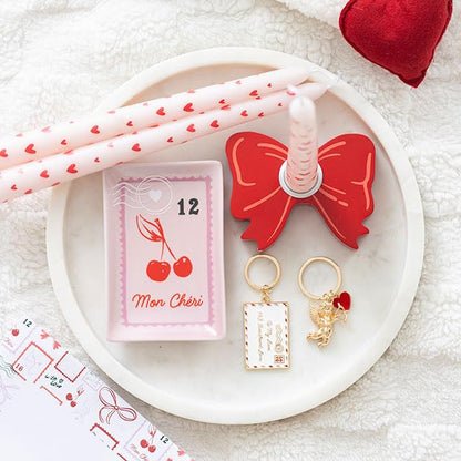 Cupid’s Delivery Cherub Keyring | Enamel Valentine’s Keychain | Cute Cupid Accessory for Keys or Bags | Pocket-Sized Love Token | Romantic Gift for Her or Him