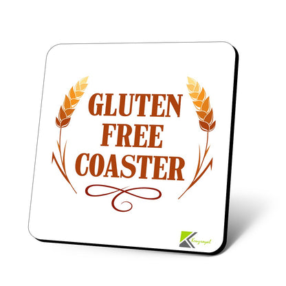 CS915 Gluten Free Coaster Novelty Funny Coffee Tea Drink Gift Glossy MDF Wooden Coaster