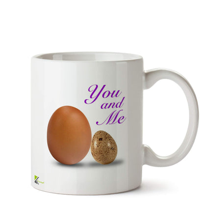 Kruzroyal DZ797 You and Me Funny Novelty Great Gift Idea Coffee Tea Ceramic Mug
