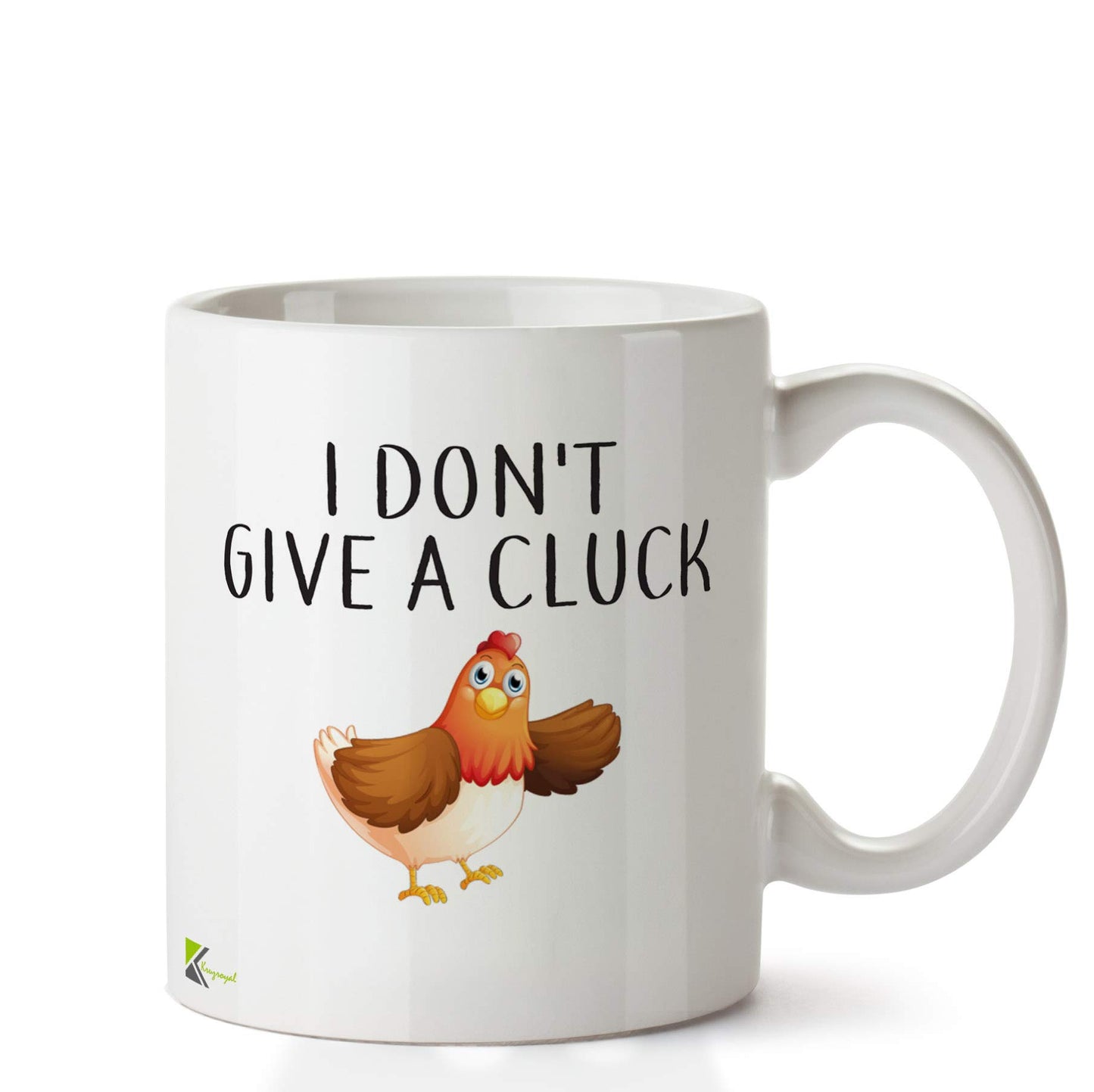Kruzroyal DZ649 I Don't give a Cluck Funny Novelty Great Gift Idea Coffee Tea Ceramic Mug