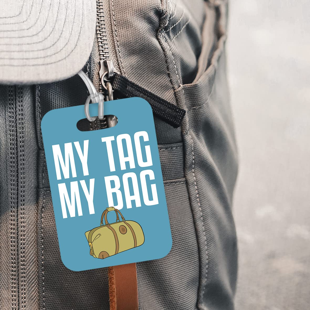 LT059 My TAG My Bag Novelty Funny Unique Designer Gift Glossy Plastic Suitcase Luggage Tag