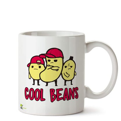 Kruzroyal DZ547 Cool Beans Funny Novelty Great Gift Idea Coffee Tea Ceramic Mug