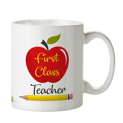 Kruzroyal DZ238 First Class Teacher Funny Novelty Great Gift Idea Coffee Tea Mug