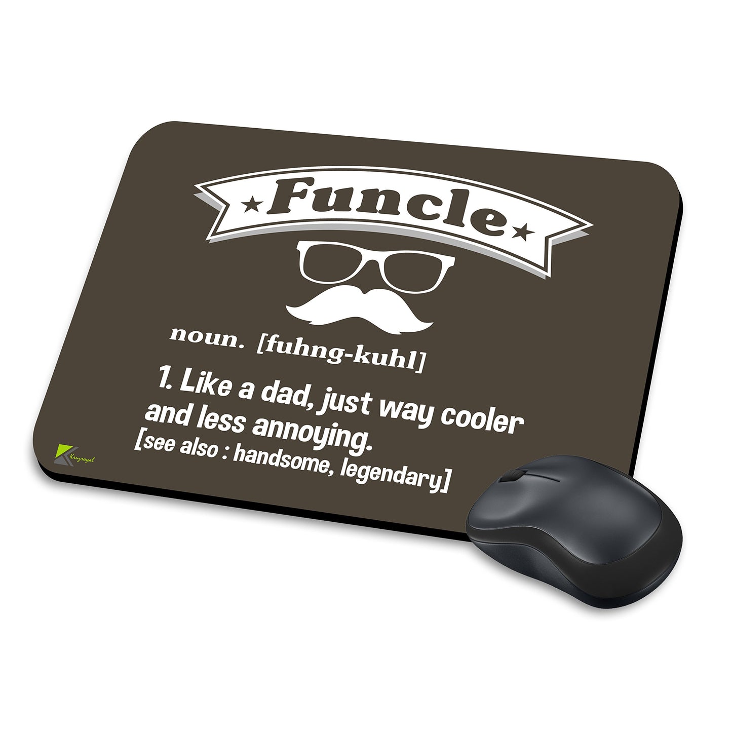 MM053 - Funny Defination of Funcle Funny Novelty Gift Mousemat/MousePad Anti Slip Laptop Computer PC Mouse Mat