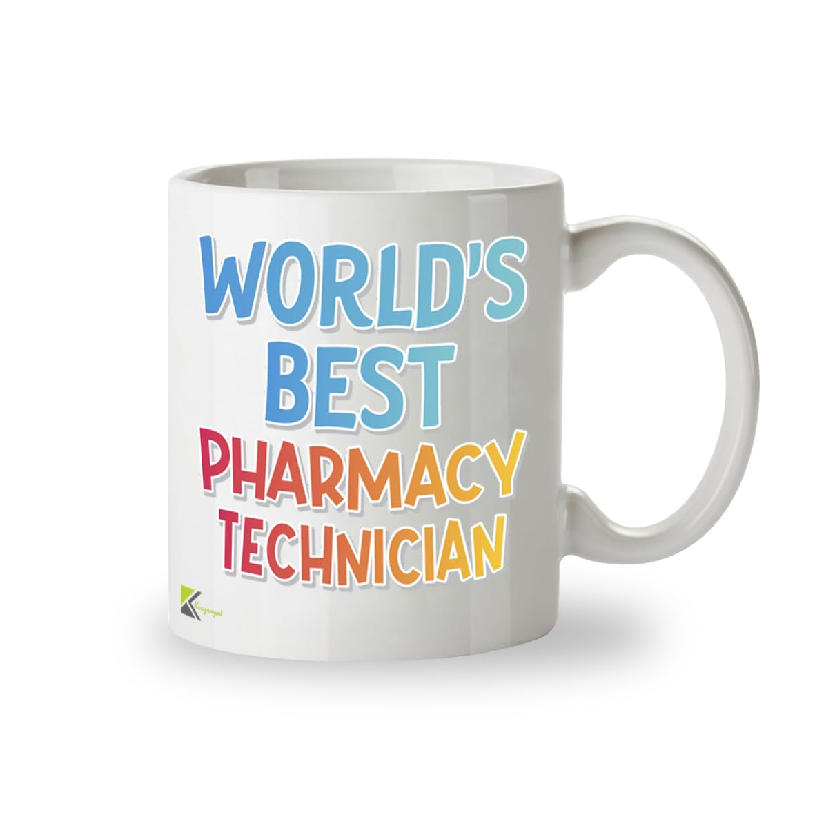 Kruzroyal DZ875 World's Best Pharmacy Technician Mug 11oz - White Ceramic Cup for Dispenser, Chemist Staff - Thank You, Leaving, Birthday Present