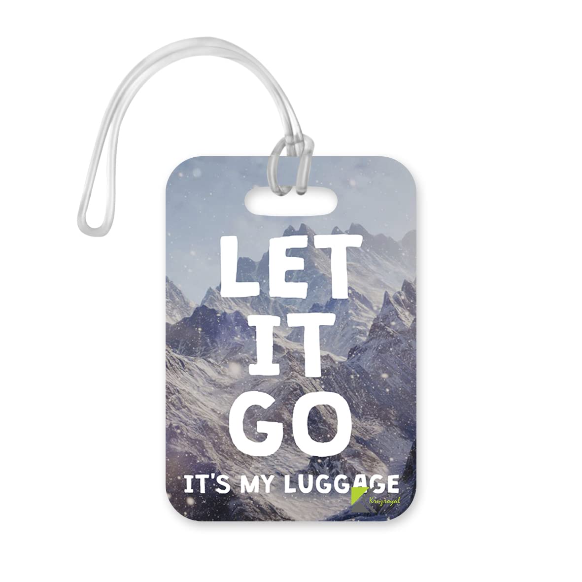 LT207 Let It Go, It's My Luggage Novelty Funny Unique Designer Gift Glossy Plastic Suitcase Luggage Tag