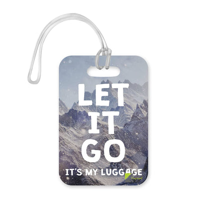 LT207 Let It Go, It's My Luggage Novelty Funny Unique Designer Gift Glossy Plastic Suitcase Luggage Tag