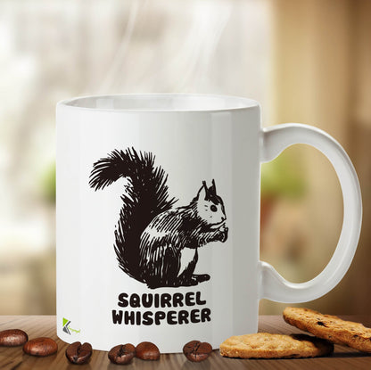 Kruzroyal DZ403 Squirrel Whisperer Funny Novelty Great Gift Idea Coffee Tea Mug