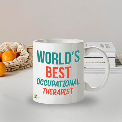 Kruzroyal DZ892 World's Best Occupational Therapist 11OZ Tea/Coffee Mug Cup - Unique Coffee Cup and Gift Ideas, Occupational Therapist's Mug