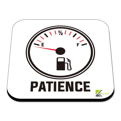 CS544 Zero Patience Novelty Funny Coffee Tea Drink Gift Glossy MDF Wooden Coaster