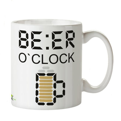 Kruzroyal DZ365 Beer O'clock Funny Novelty Great Gift Idea Coffee Tea Mug