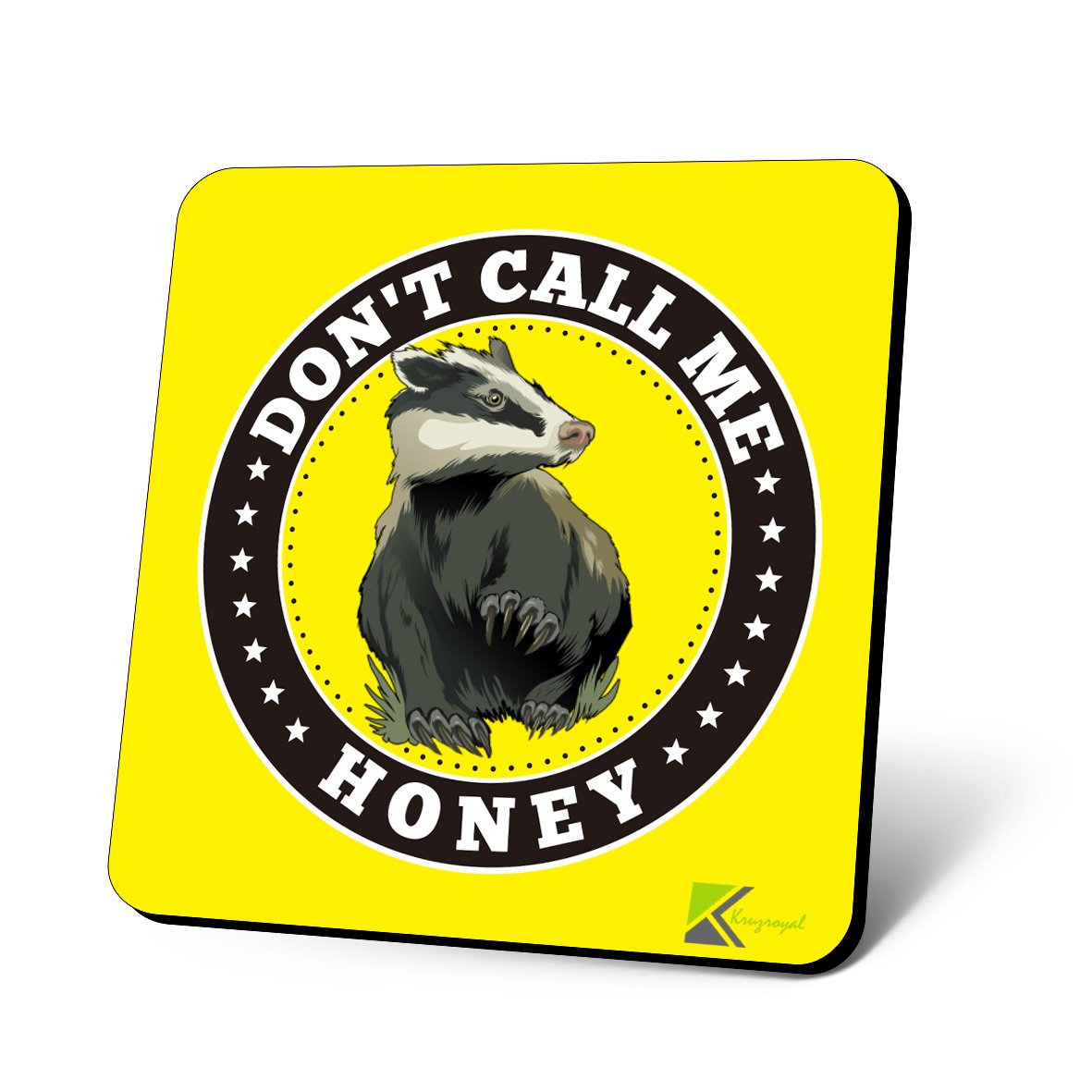 CS677 Don't Call Me Honey Novelty Funny Coffee Tea Drink Gift Glossy MDF Wooden Coaster