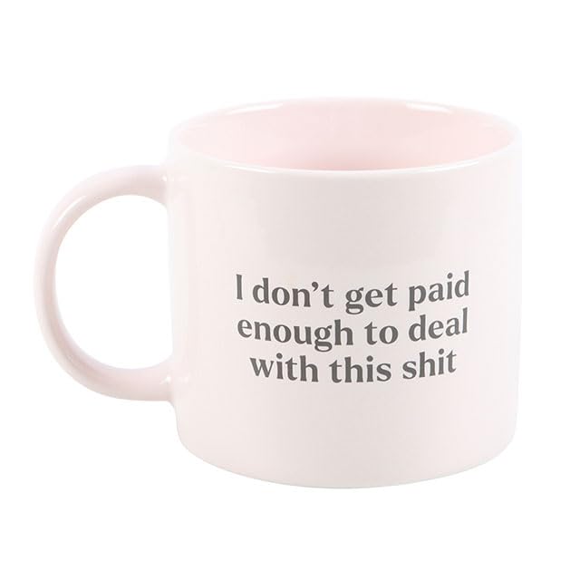 Something Different Funny ‘I Don’t Get Paid Enough to Deal with This Sh*t’ Mug – 370ml, Microwave & Dishwasher Safe, Perfect for Office Humor Lovers