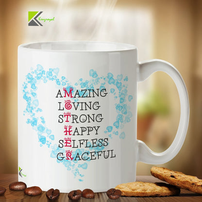 Kruzroyal DZ381 Full Form of Mother Funny Novelty Great Gift Idea Coffee Tea Mug