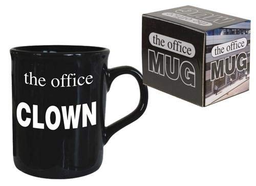 PMS 'THE OFFICE CLOWN' COFFEE MUGS IN PRINTED BOX 10OZ. A/B