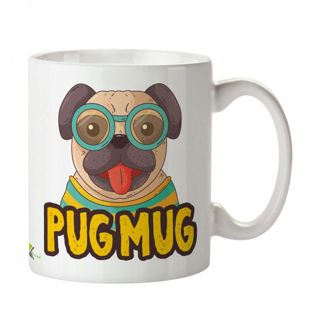 Kruzroyal DZ211 Pug Mug Funny Novelty Great Gift Idea Coffee Tea Mug