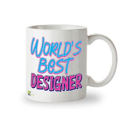 Kruzroyal DZ869 World's Best Designer Mug 11oz - White Ceramic Cup for Graphic, Web, UI/UX Designer - Funny Birthday, Leaving, Thank You Present
