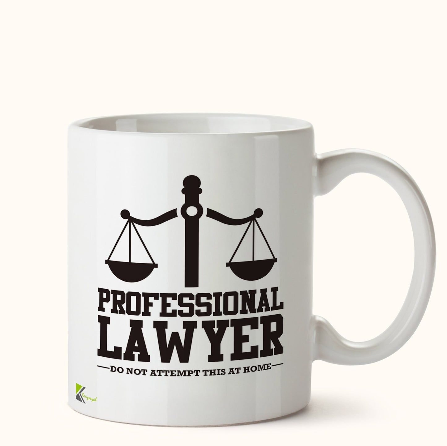 Kruzroyal DZ411 Professional Lawyer, do not Attempt This at Home Funny Novelty Great Gift Idea Coffee Tea Mug
