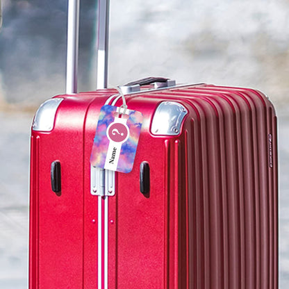 PLT296 Personalised Name : Any Name Novelty Funny Unique Designer Gift Glossy Plastic Suitcase Luggage Tag