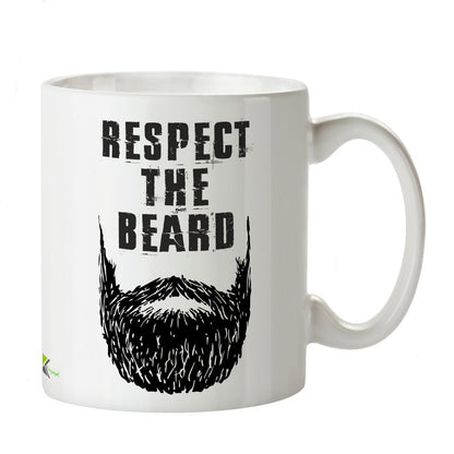 Kruzroyal DZ246 Respect The Beard Funny Novelty Great Gift Idea Coffee Tea Mug