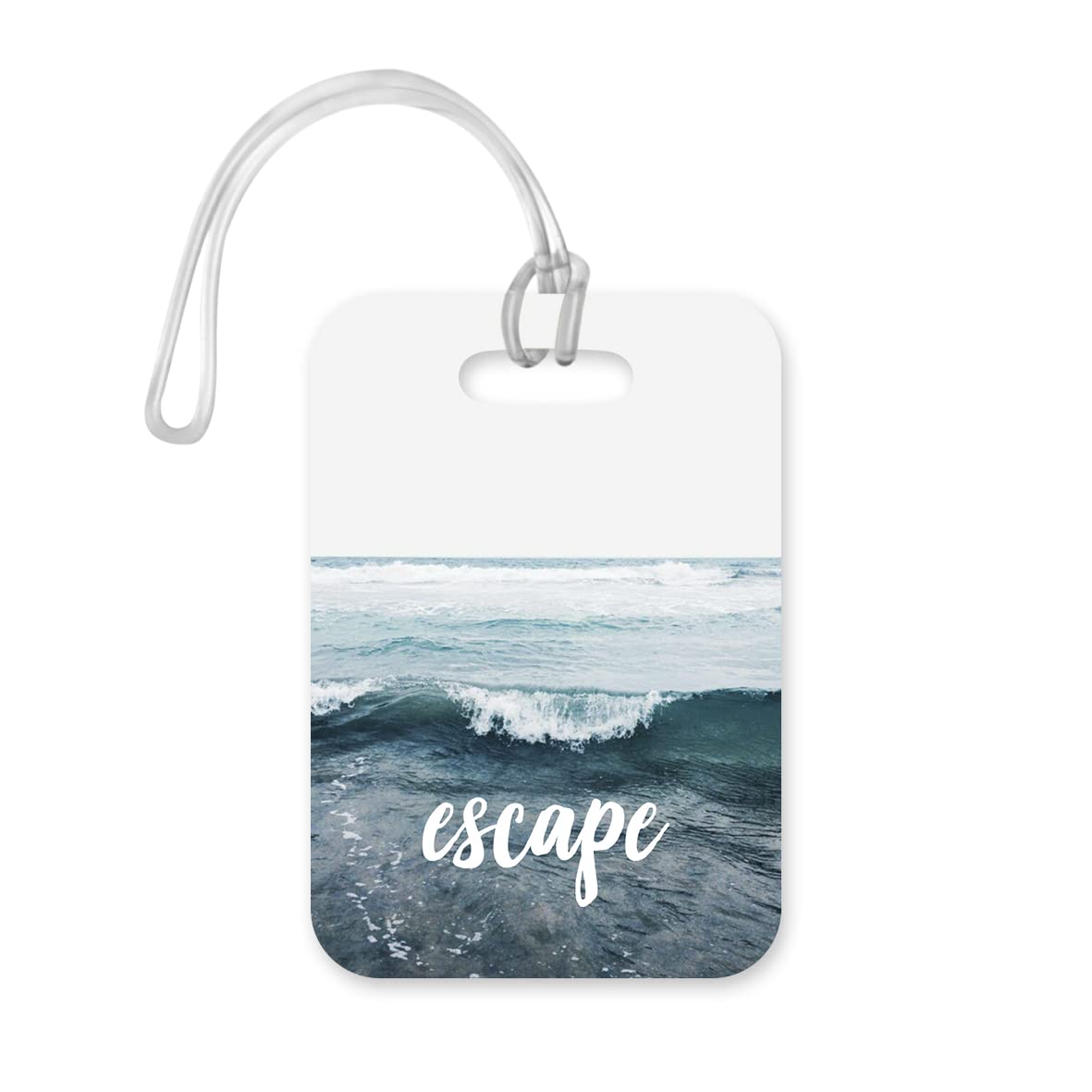 LT047 Escape Novelty Funny Unique Designer Gift Glossy Plastic Suitcase Luggage Tag