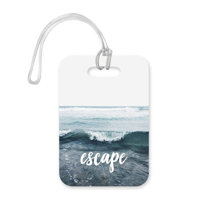 LT047 Escape Novelty Funny Unique Designer Gift Glossy Plastic Suitcase Luggage Tag