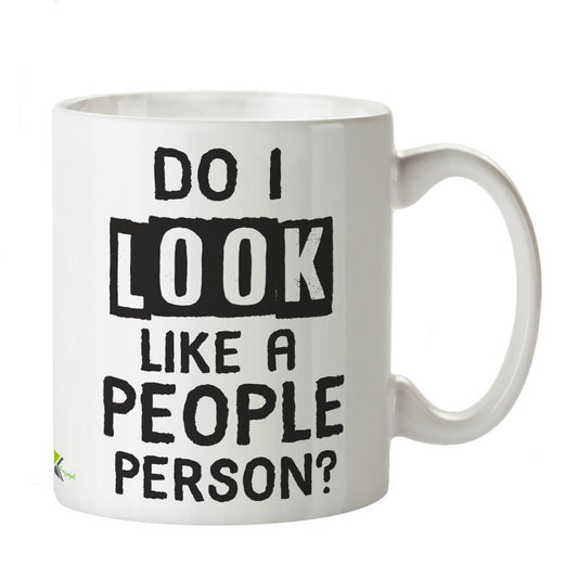Kruzroyal DZ215 Do i Look Like a People Person? Funny Novelty Great Gift Idea Coffee Tea Mug