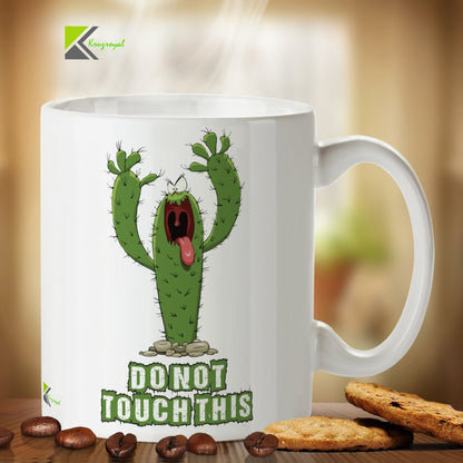 Kruzroyal DZ371 Do not Touch This Funny Novelty Great Gift Idea Coffee Tea Mug