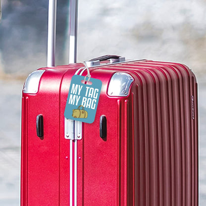 LT059 My TAG My Bag Novelty Funny Unique Designer Gift Glossy Plastic Suitcase Luggage Tag