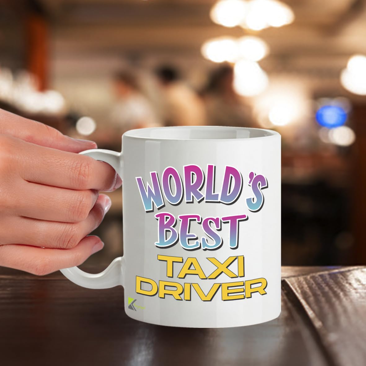 Kruzroyal DZ893 World's Best Taxi Driver 11OZ Tea/Coffee Mug Cup - Unique Coffee Cup and Gift Ideas, Taxi Driver's Mug