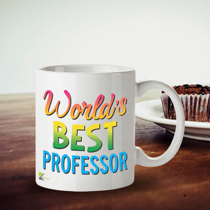 Kruzroyal DZ894 World's Best Professor 11OZ Tea/Coffee Mug Cup - Unique Coffee Cup and Gift Ideas, Professor's Mug