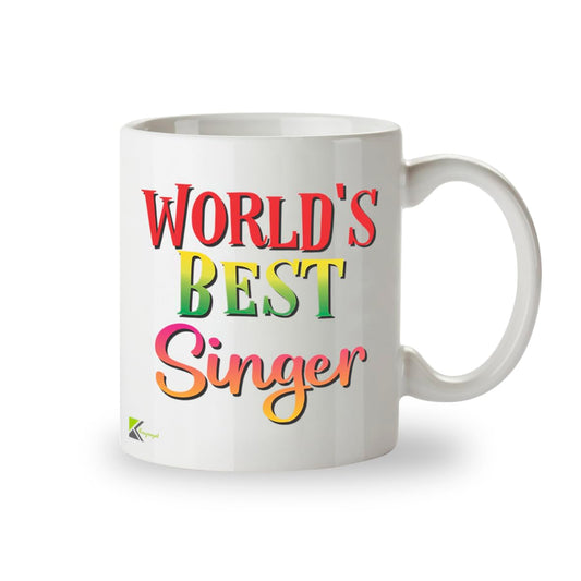 Kruzroyal DZ888 World's Best Singer 11OZ Tea/Coffee Mug Cup - Unique Coffee Cup and Gift Ideas, Singer's Mug