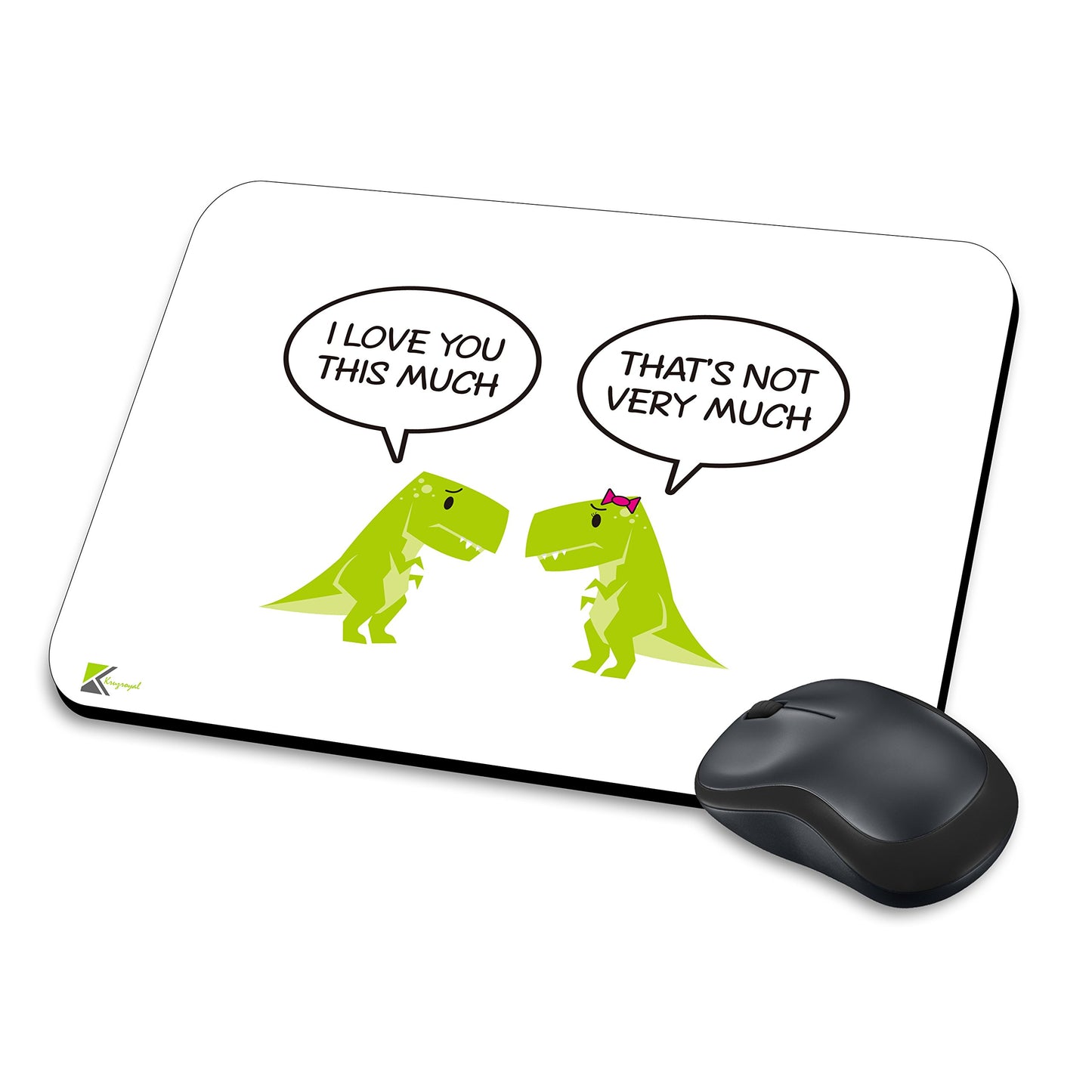 MM135 - I love you this much, That's not very much Funny Novelty Gift Mousemat/MousePad Anti Slip Laptop Computer PC Mouse Mat