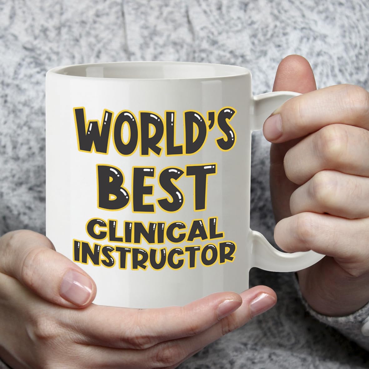Kruzroyal DZ822 World's Best Clinical Instructor Mug 11oz - White Ceramic Coffee & Tea Cup for Nursing Preceptor, Mentor - Thank You Appreciation Present